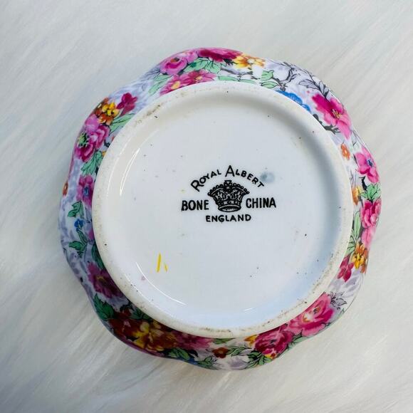 Vintage Royal Albert Bone China Rose Chintz Sugar Bowl - Picture 3 of 5